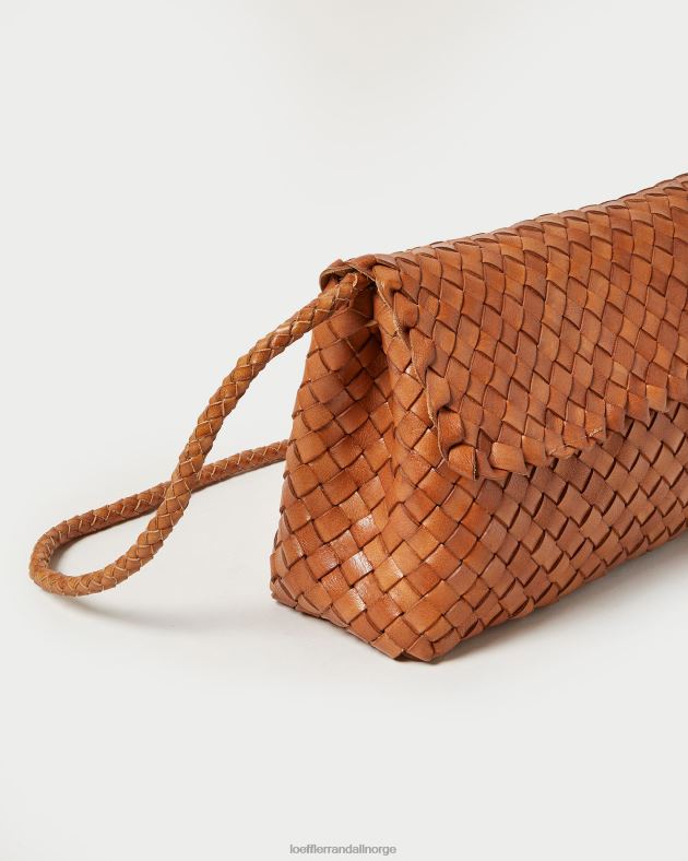 Loeffler Randall poser kvinner mabel brun skulderveske FT8D401 tømmer