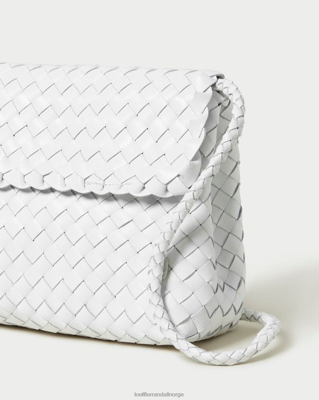 Loeffler Randall poser kvinner mabel skulderveske FT8D400 hvit