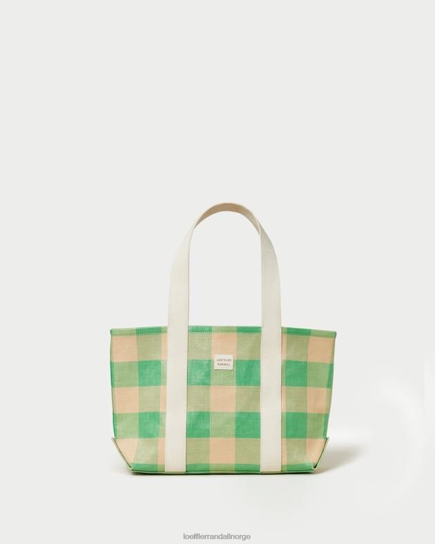 Loeffler Randall poser kvinner Bennett medium tote FT8D314 grønn/butterscotch gingham