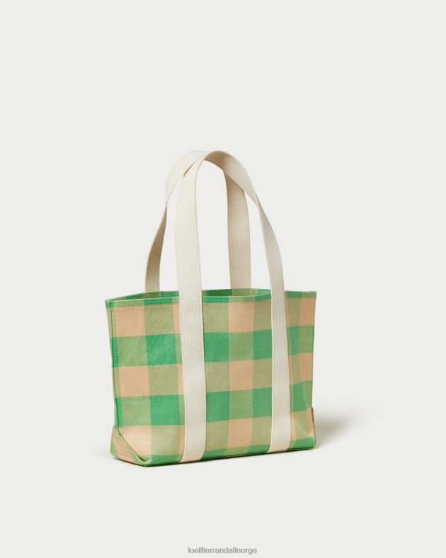 Loeffler Randall poser kvinner Bennett medium tote FT8D314 grønn/butterscotch gingham