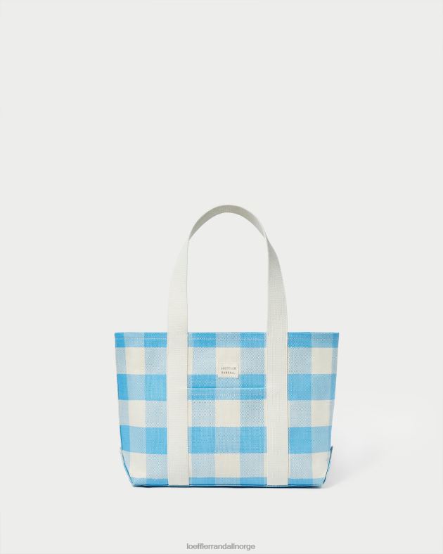 Loeffler Randall poser kvinner Bennett medium tote FT8D319 blå gingham