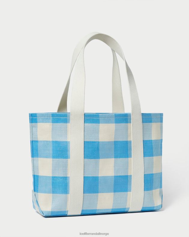 Loeffler Randall poser kvinner Bennett medium tote FT8D319 blå gingham