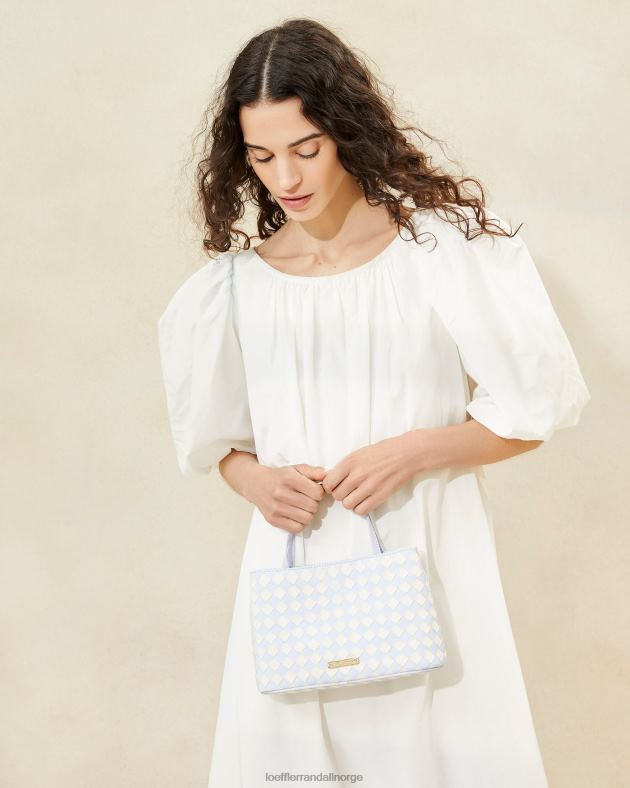 Loeffler Randall poser kvinner minnow mini tote FT8D317 lyseblå/krem