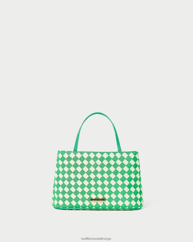 Loeffler Randall poser kvinner minnow mini tote FT8D320 grønn/krem