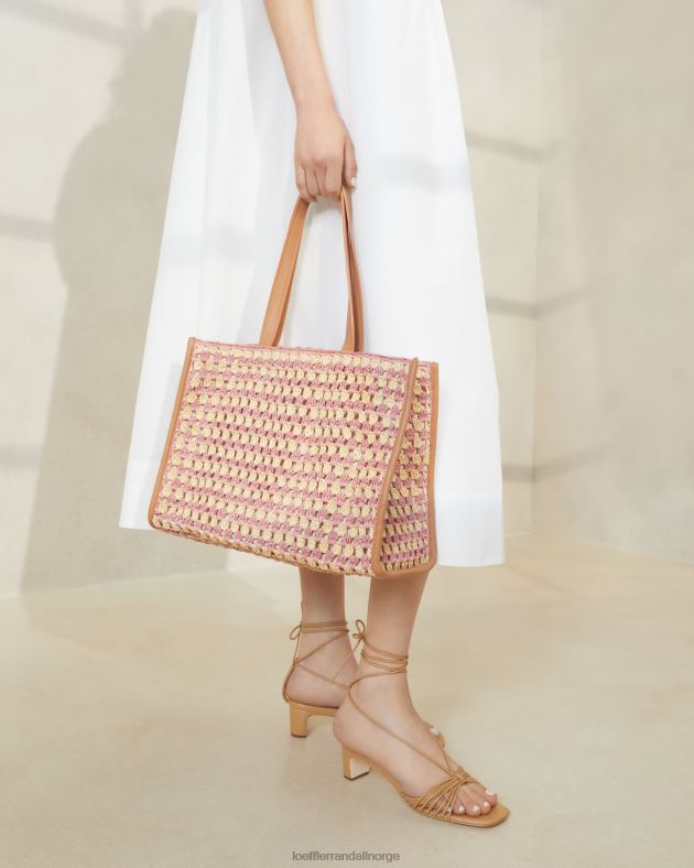 Loeffler Randall poser kvinner pia hekle veske FT8D315 naturlig/rosa/honning