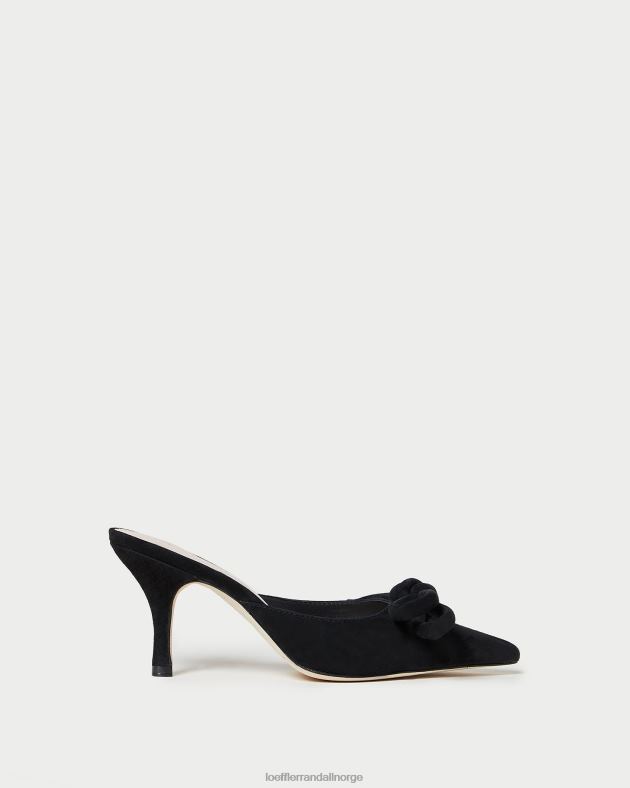 Loeffler Randall sko kvinner amyra bue kattunge muldyr FT8D57 svart