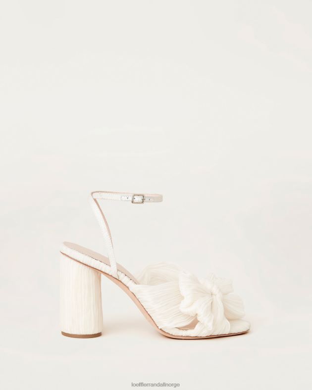 Loeffler Randall sko kvinner camellia plissert sløyfehæl FT8D1 vegansk perle