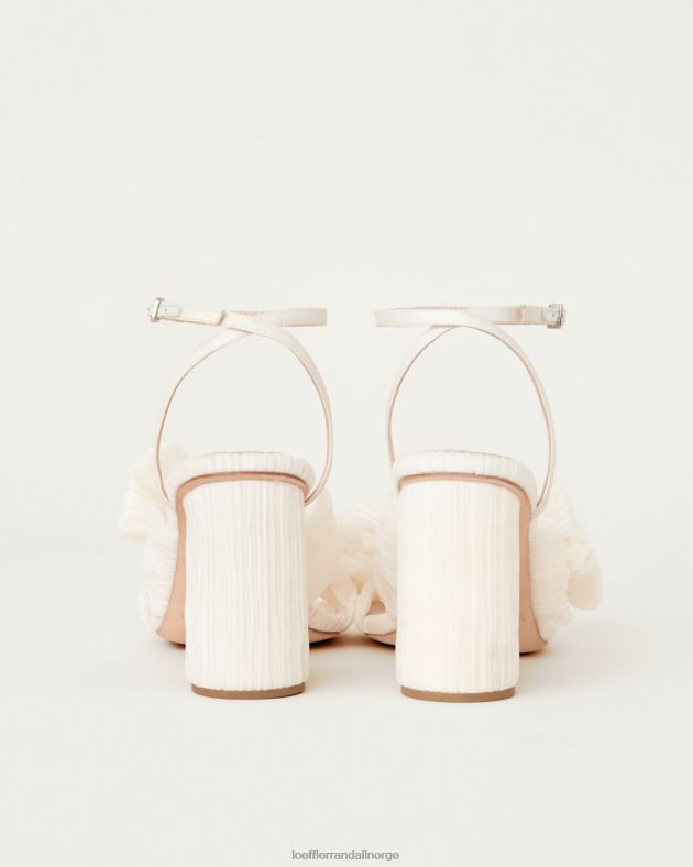 Loeffler Randall sko kvinner camellia plissert sløyfehæl FT8D1 vegansk perle