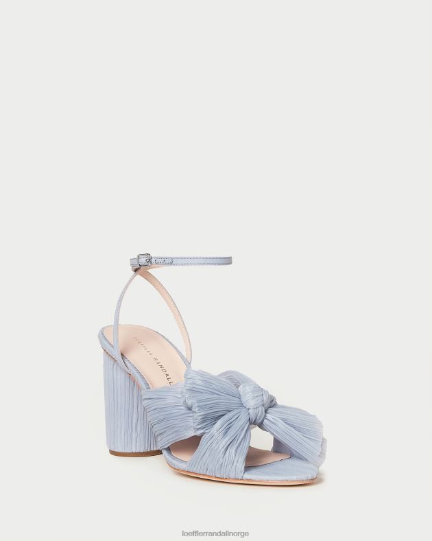Loeffler Randall sko kvinner camellia plissert sløyfehæl FT8D7 blå