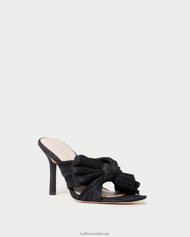 Loeffler Randall sko kvinner claudia plissert sløyfe muldyr FT8D60 svart