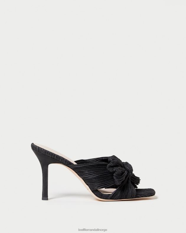 Loeffler Randall sko kvinner claudia plissert sløyfe muldyr FT8D60 svart