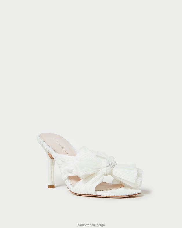 Loeffler Randall sko kvinner claudia plissert sløyfe muldyr FT8D73 perle