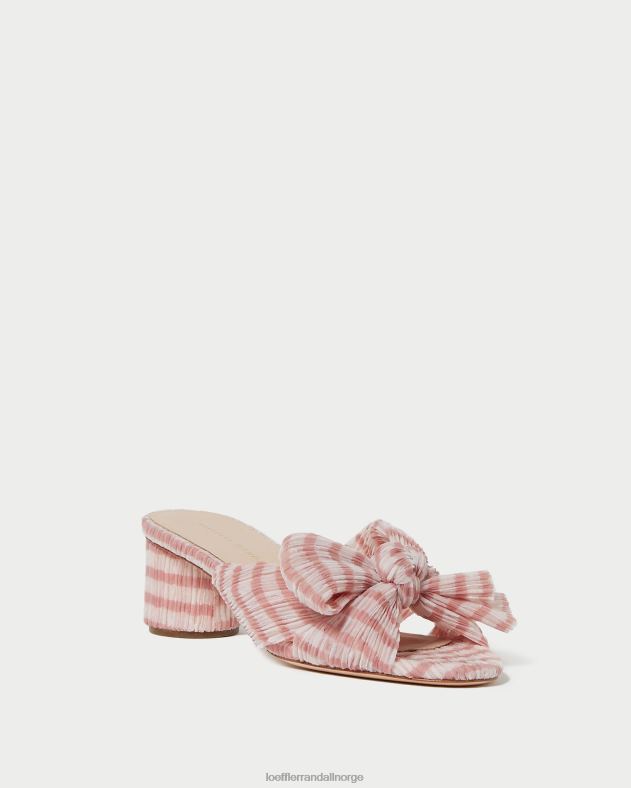 Loeffler Randall sko kvinner emilia bue hæl FT8D79 myk rosa gingham