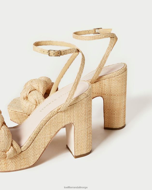 Loeffler Randall sko kvinner fae plattformhæl FT8D21 naturlig