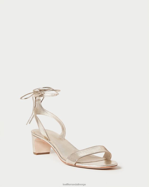 Loeffler Randall sko kvinner jackie sandal med mellomhæl FT8D12 champagne