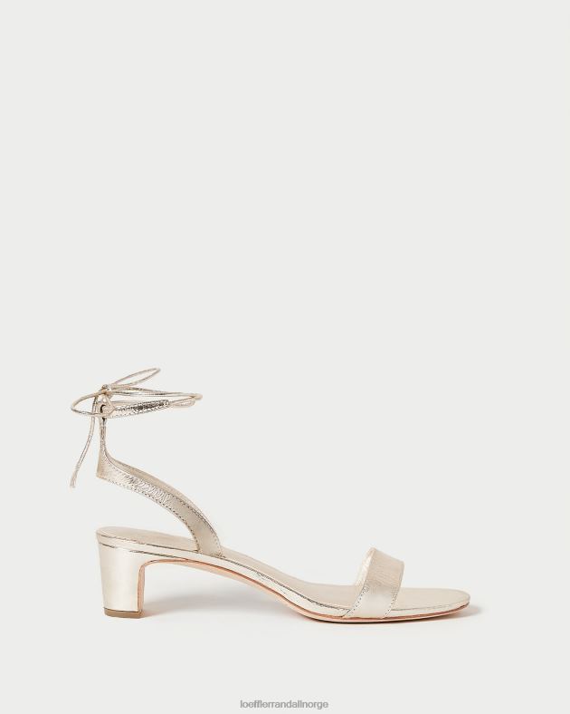 Loeffler Randall sko kvinner jackie sandal med mellomhæl FT8D12 champagne