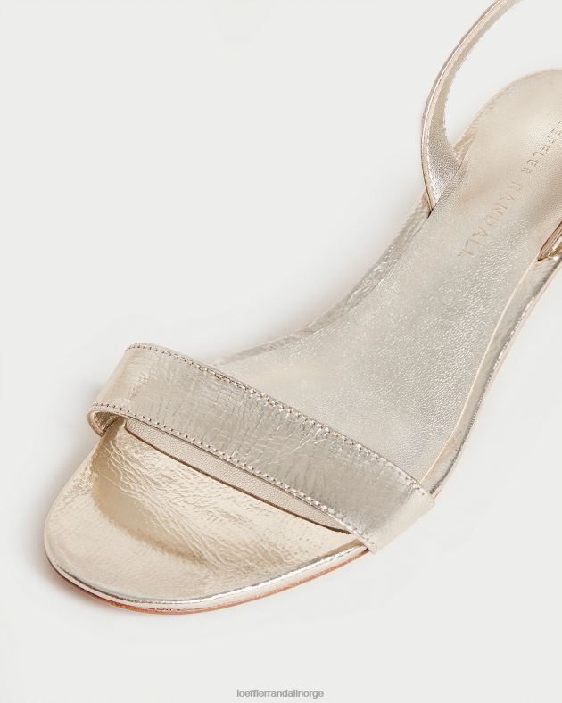 Loeffler Randall sko kvinner jackie sandal med mellomhæl FT8D12 champagne