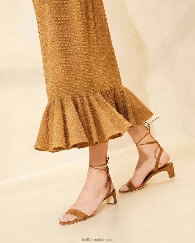 Loeffler Randall sko kvinner jackie sandal med mellomhæl FT8D87 kakao
