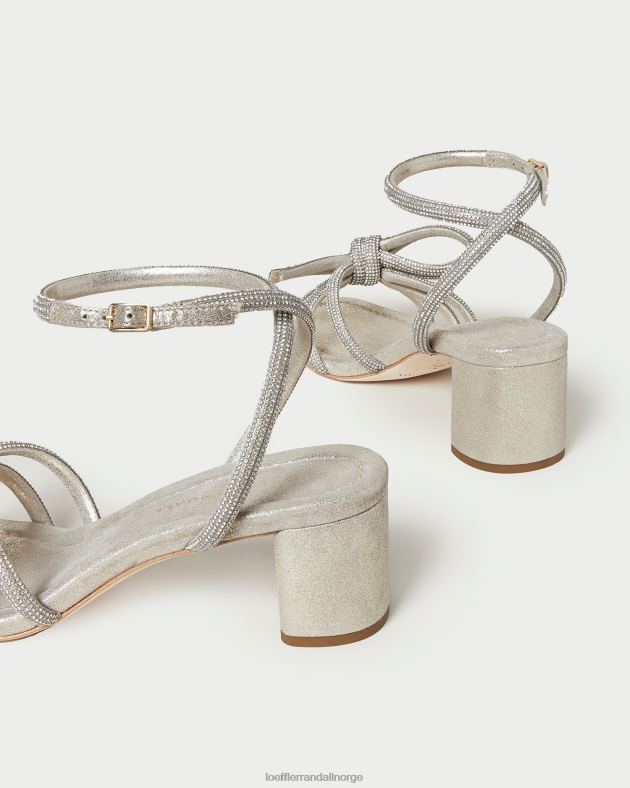 Loeffler Randall sko kvinner mikel sløyfe sandal med mellomhæl FT8D15 cappuccino