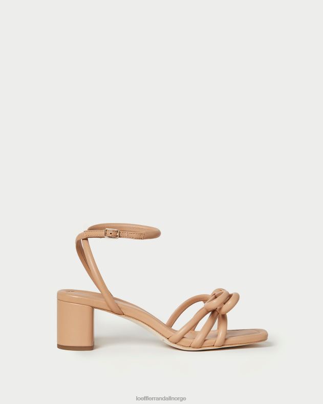Loeffler Randall sko kvinner mikel sløyfe sandal med mellomhæl FT8D19 sanddyne