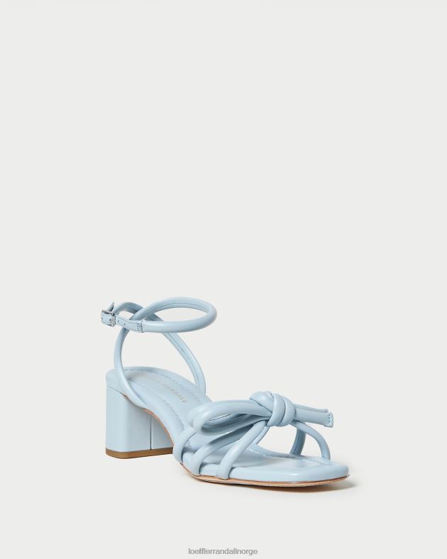 Loeffler Randall sko kvinner mikel sløyfe sandal med mellomhæl FT8D40 blå