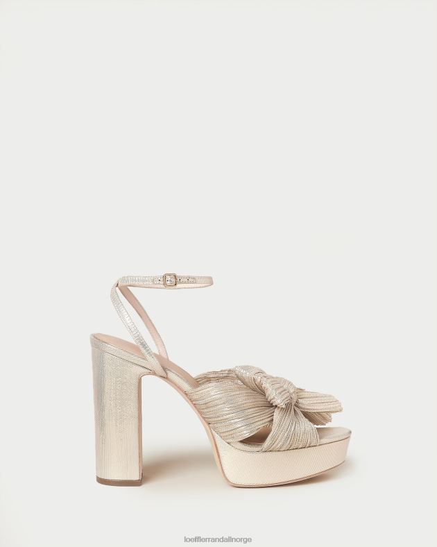 Loeffler Randall sko kvinner natalia plattform bue hæl FT8D16 platina
