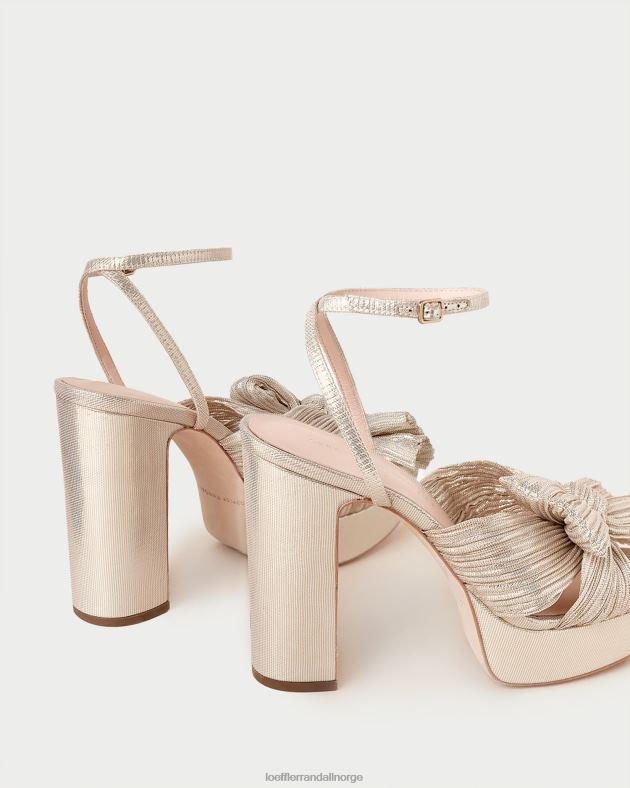 Loeffler Randall sko kvinner natalia plattform bue hæl FT8D16 platina