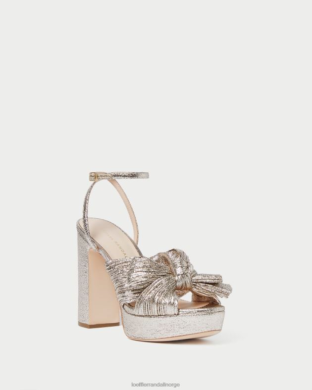 Loeffler Randall sko kvinner natalia plattform bue hæl FT8D68 champagne