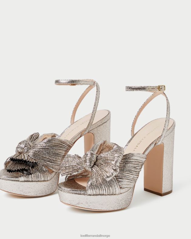 Loeffler Randall sko kvinner natalia plattform bue hæl FT8D68 champagne