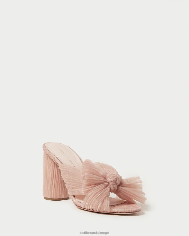 Loeffler Randall sko kvinner penny plissert sløyfehæl FT8D20 skjønnhet