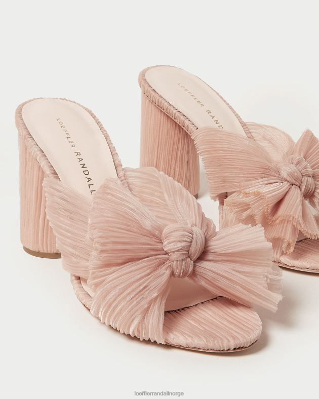 Loeffler Randall sko kvinner penny plissert sløyfehæl FT8D20 skjønnhet