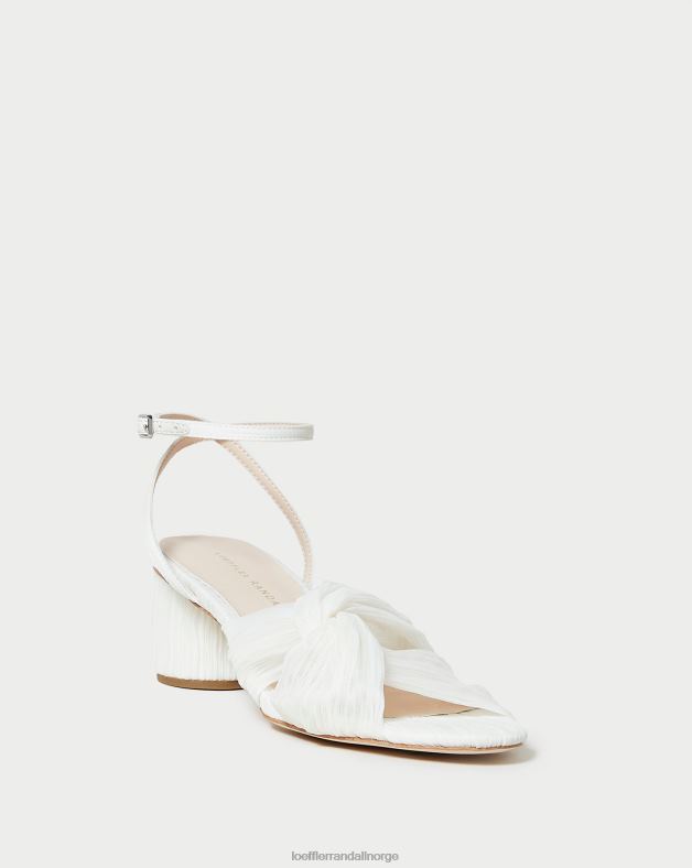 Loeffler Randall sko kvinner raegan plissert vri hæl FT8D33 perle