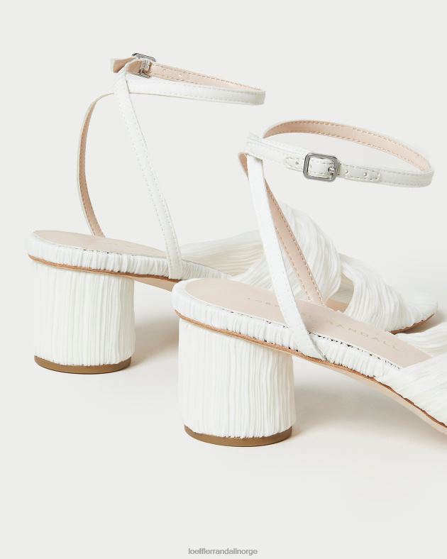 Loeffler Randall sko kvinner raegan plissert vri hæl FT8D33 perle