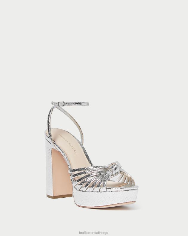Loeffler Randall sko kvinner rivka knute plattformsandal FT8D75 sølv