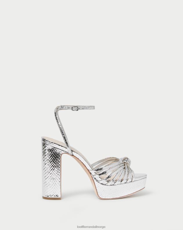Loeffler Randall sko kvinner rivka knute plattformsandal FT8D75 sølv