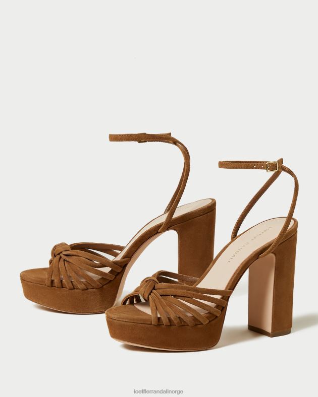 Loeffler Randall sko kvinner rivka knute plattformsandal FT8D81 kakao