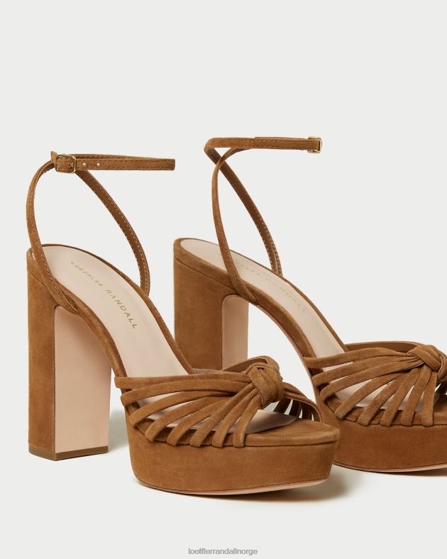Loeffler Randall sko kvinner rivka knute plattformsandal FT8D81 kakao