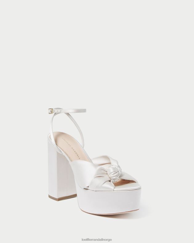 Loeffler Randall sko kvinner roz knute plattform FT8D47 krem