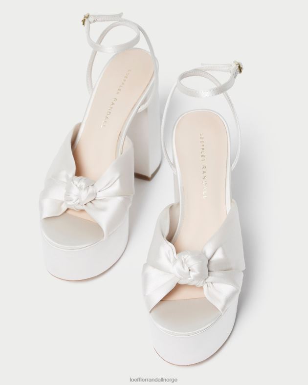 Loeffler Randall sko kvinner roz knute plattform FT8D47 krem