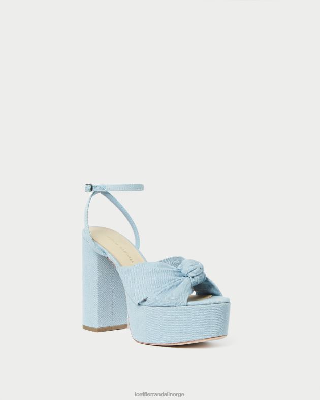 Loeffler Randall sko kvinner roz knute plattform FT8D84 lett denim