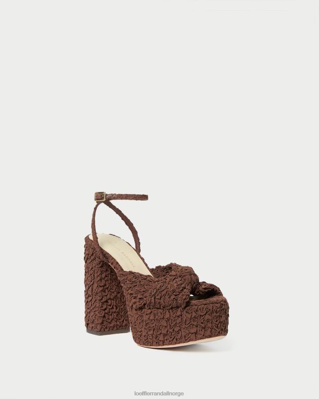 Loeffler Randall sko kvinner roz knute plattform FT8D92 kakao