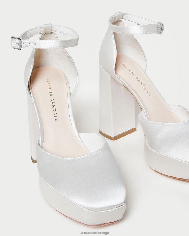 Loeffler Randall sko kvinner selina plattform med lukket tå FT8D52 krem