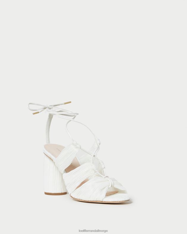 Loeffler Randall sko kvinner teresa plissert sandal med blonder FT8D83 perle
