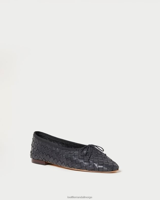 Loeffler Randall sko kvinner landry vevd ballett flat FT8D306 svart