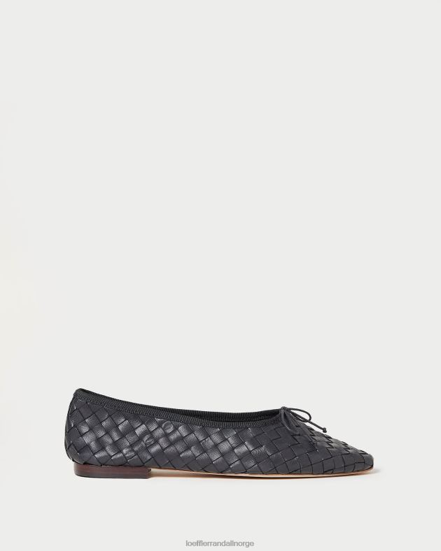 Loeffler Randall sko kvinner landry vevd ballett flat FT8D306 svart