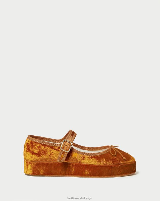 Loeffler Randall sko kvinner leah plattform mary jane FT8D307 oker