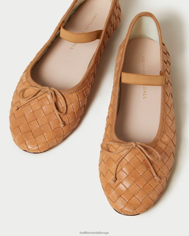 Loeffler Randall sko kvinner leonie ballett flat FT8D298 honning