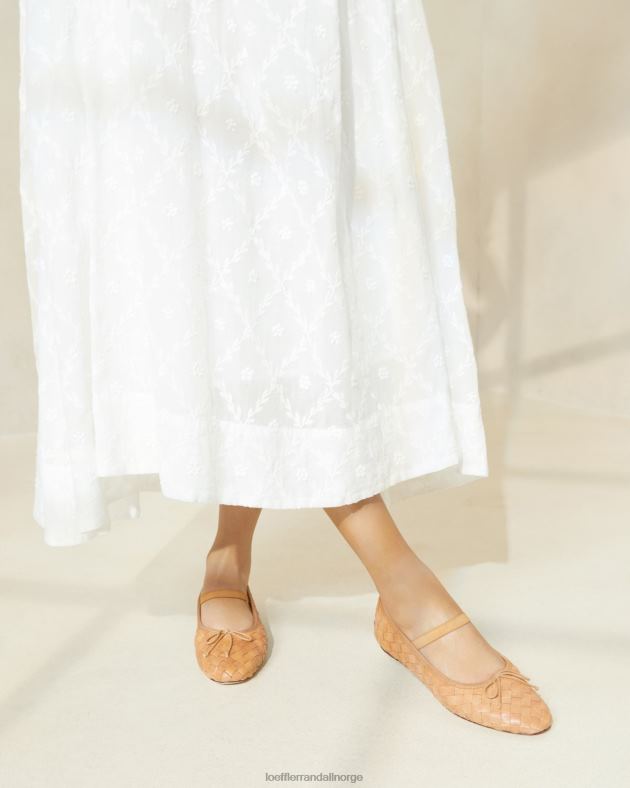 Loeffler Randall sko kvinner leonie ballett flat FT8D298 honning