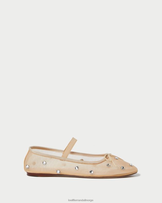 Loeffler Randall sko kvinner leonie ballett flat FT8D299 karamell/klar