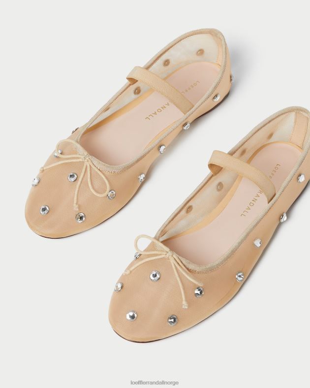 Loeffler Randall sko kvinner leonie ballett flat FT8D299 karamell/klar